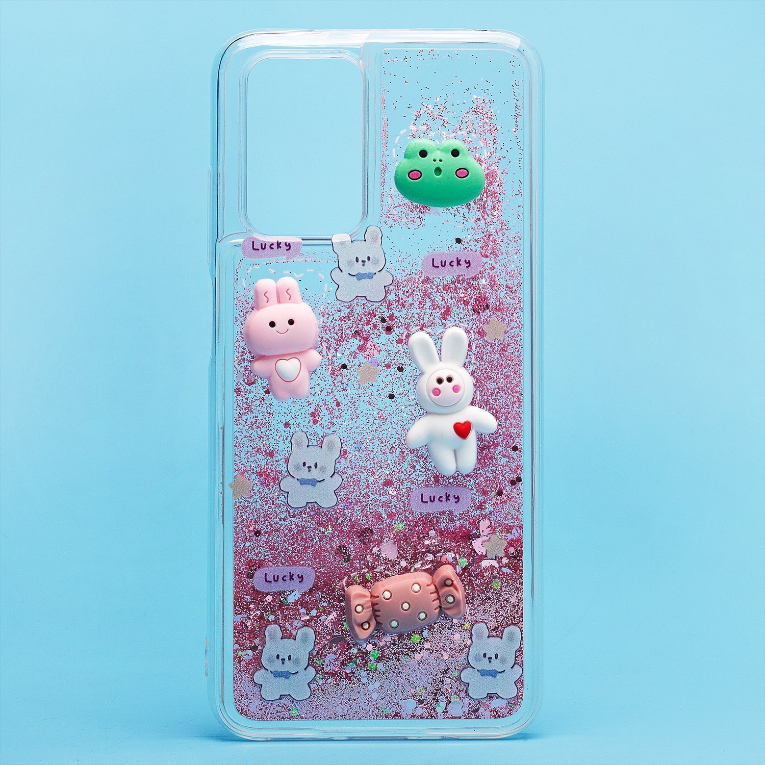 

Чехол для Xiaomi Redmi 10 силиконовый 3D игрушки <розовый>