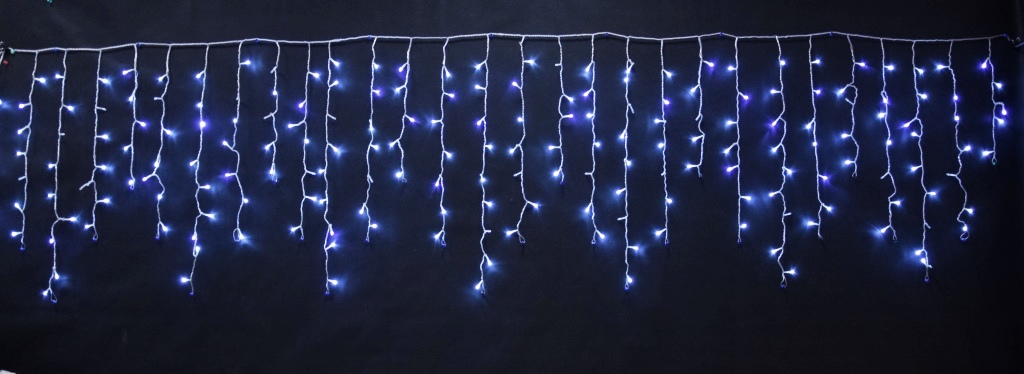 

Бахрома световая Мастерская Деда Мороза PVCICICLE-3*0.9-208LEDS-W 3х0,9 м белый холодный