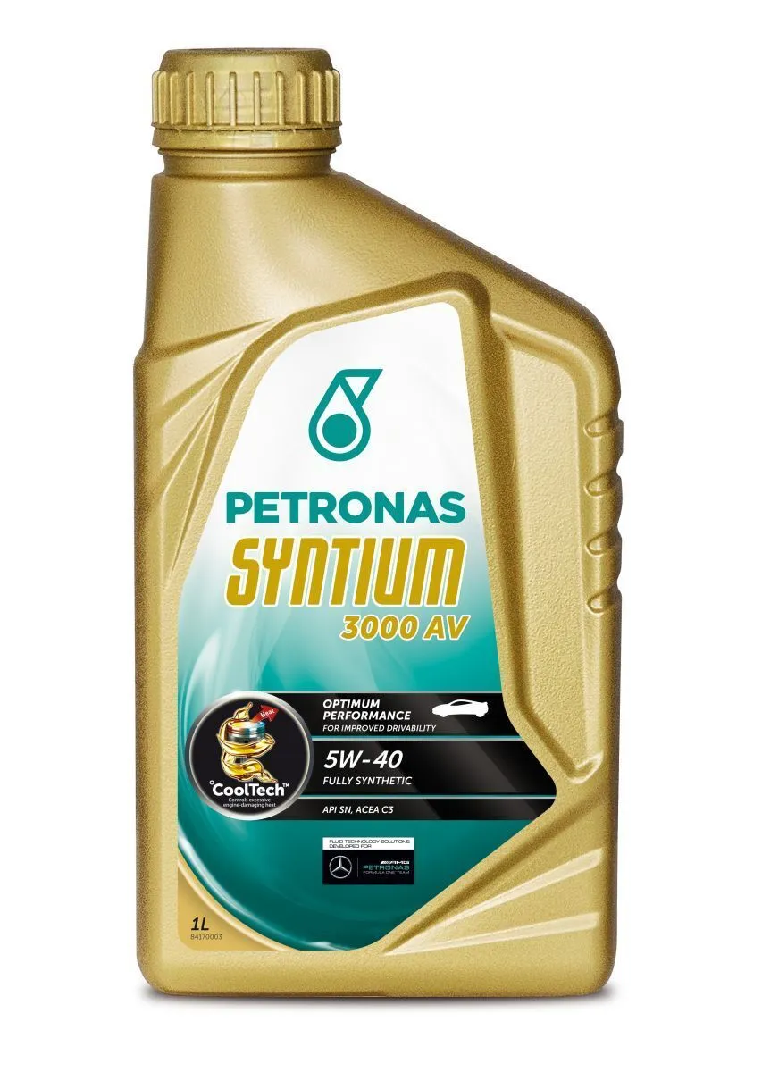 фото Масло моторное petronas syntium 3000 av 5w-40 синтетическое 1 л 18281619