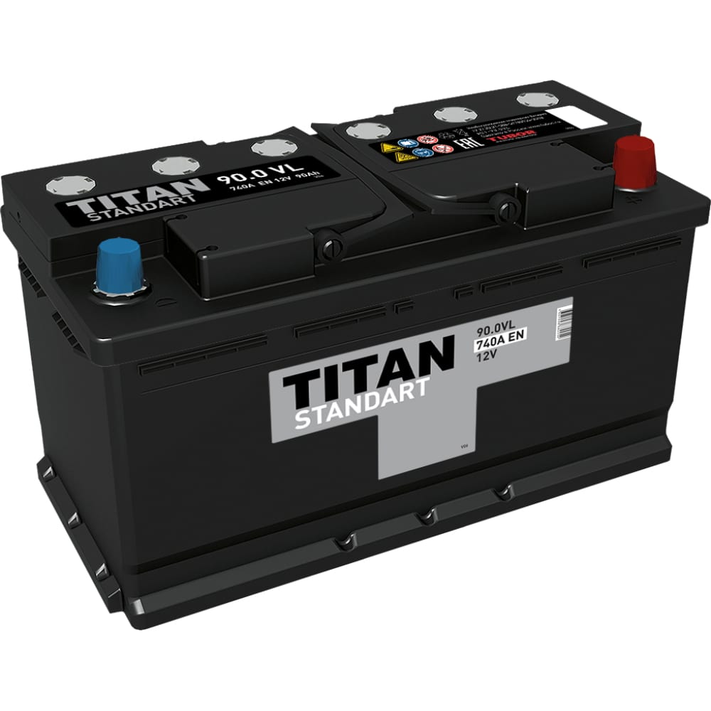 

TITAN Аккумулятор STANDART (90.0 VL (Обратная полярность) 740А (352x175x190)) 460700888225