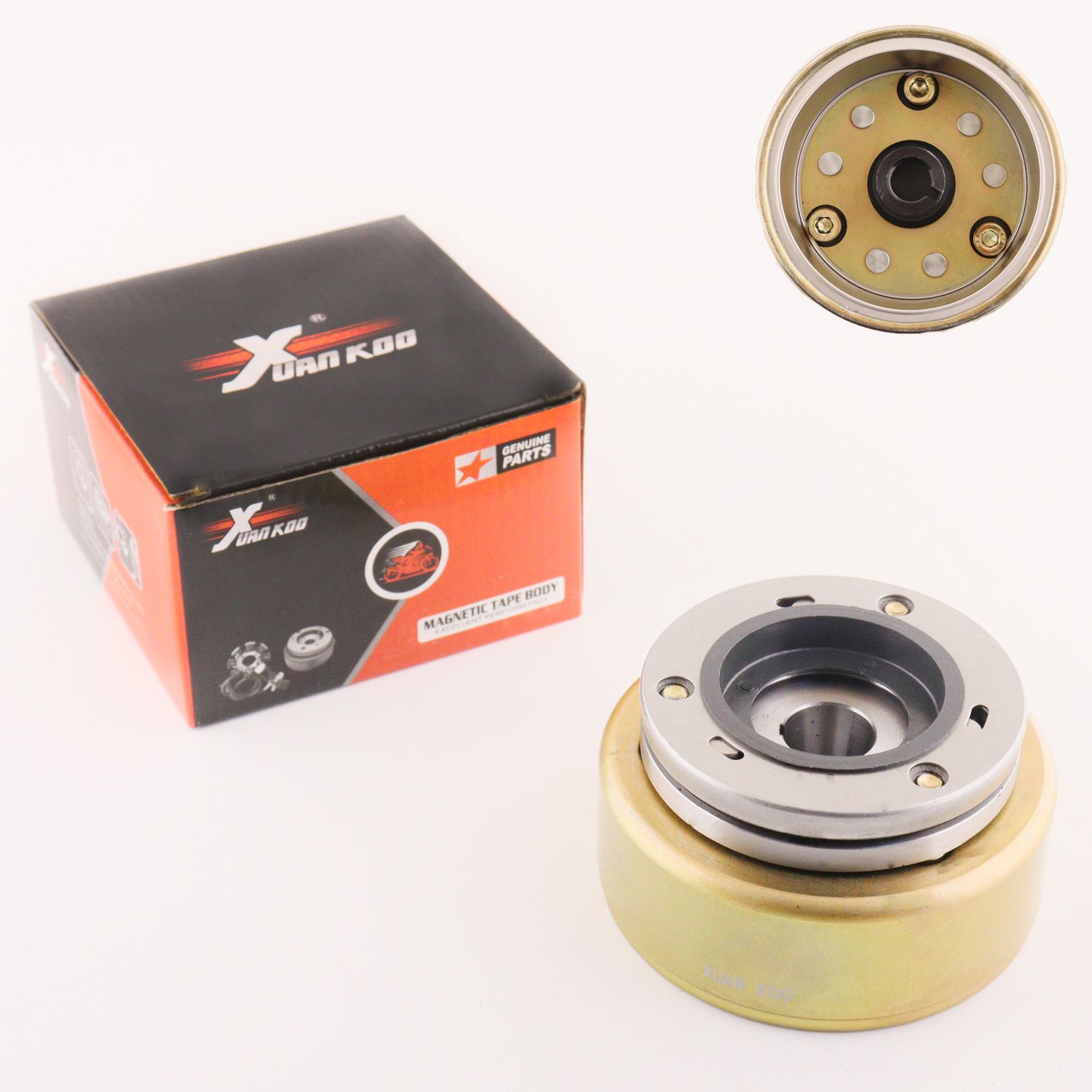 

Магнит генератора (ротор) 4T CG125/150 (+обгонная муфта) Xuan Koo, G-7462