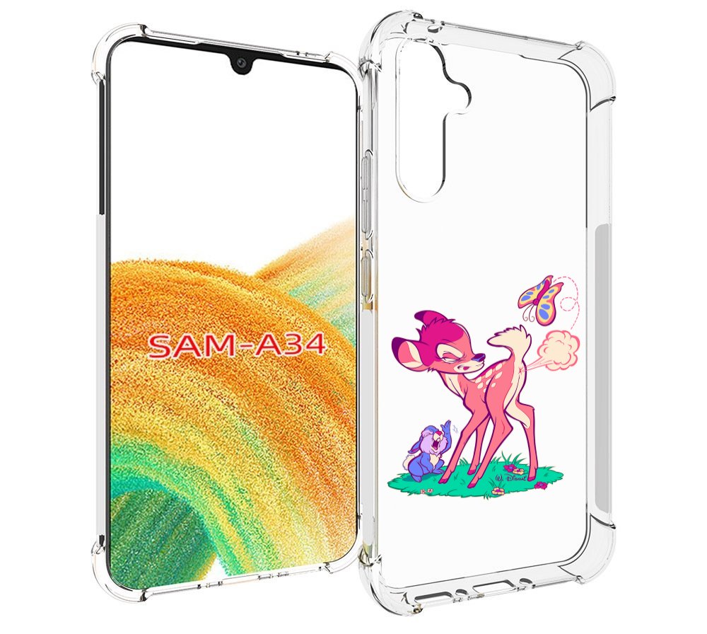 

Чехол MyPads смешной олененок для Samsung Galaxy A34, Tocco