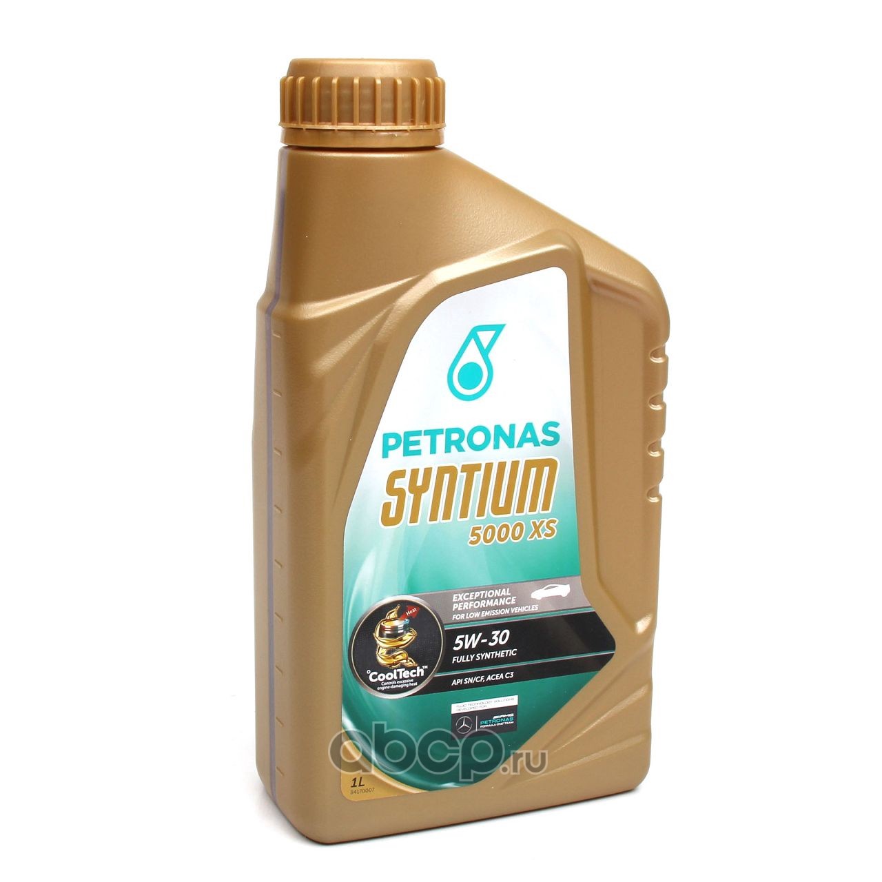 Моторное масло PETRONAS Syntium 5000 XS 5W-30 синтетическое 1 л 18141619