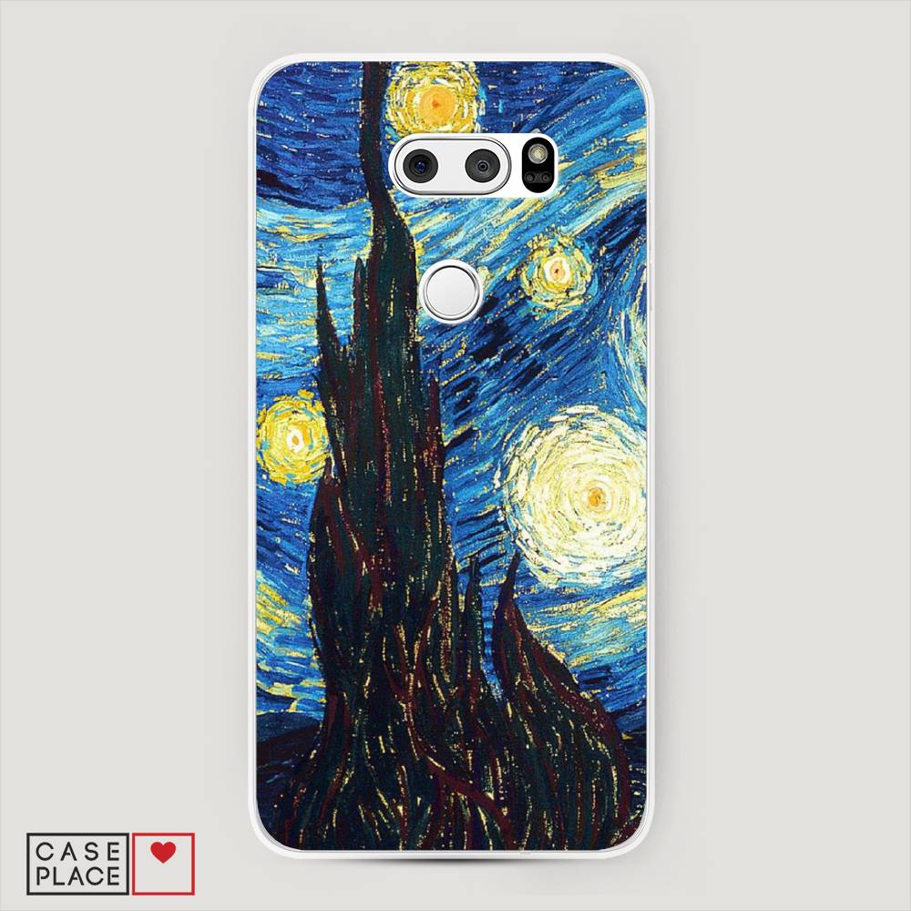 

Чехол Awog на LG V35 ThinQ "Ван Гог Звездная ночь", Желтый, 83650-9