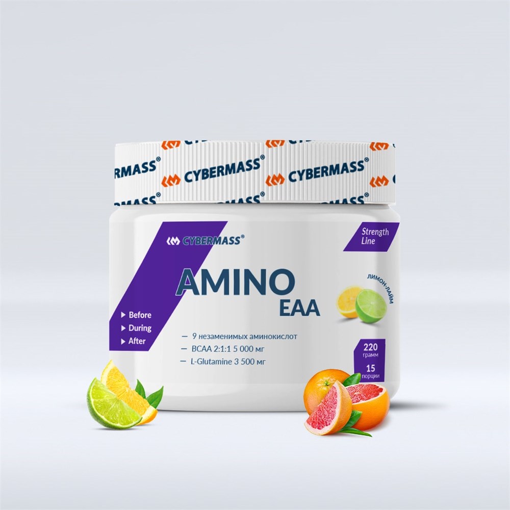 

Аминокислоты EAA CYBERMASS Amino EAA "Лимон-лайм" (220 г)