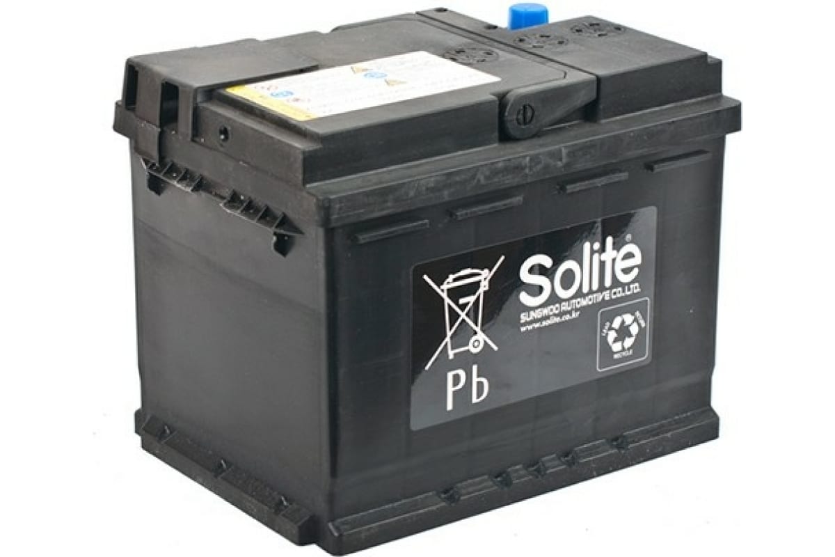 фото Solite аккумуляторная батарея 6ст60 242x174x190 agm60, емкость 60 а/ч, оп