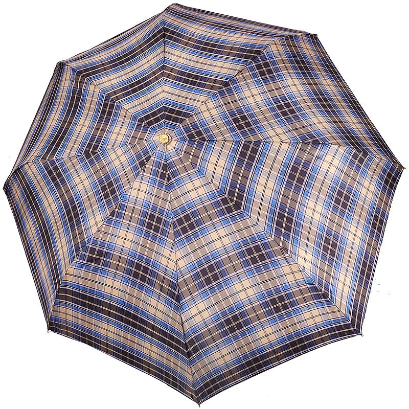 ТРИ СЛОНА Зонт женский 3 сложения клетка R-58см 8 спиц ТРИ СЛОНА