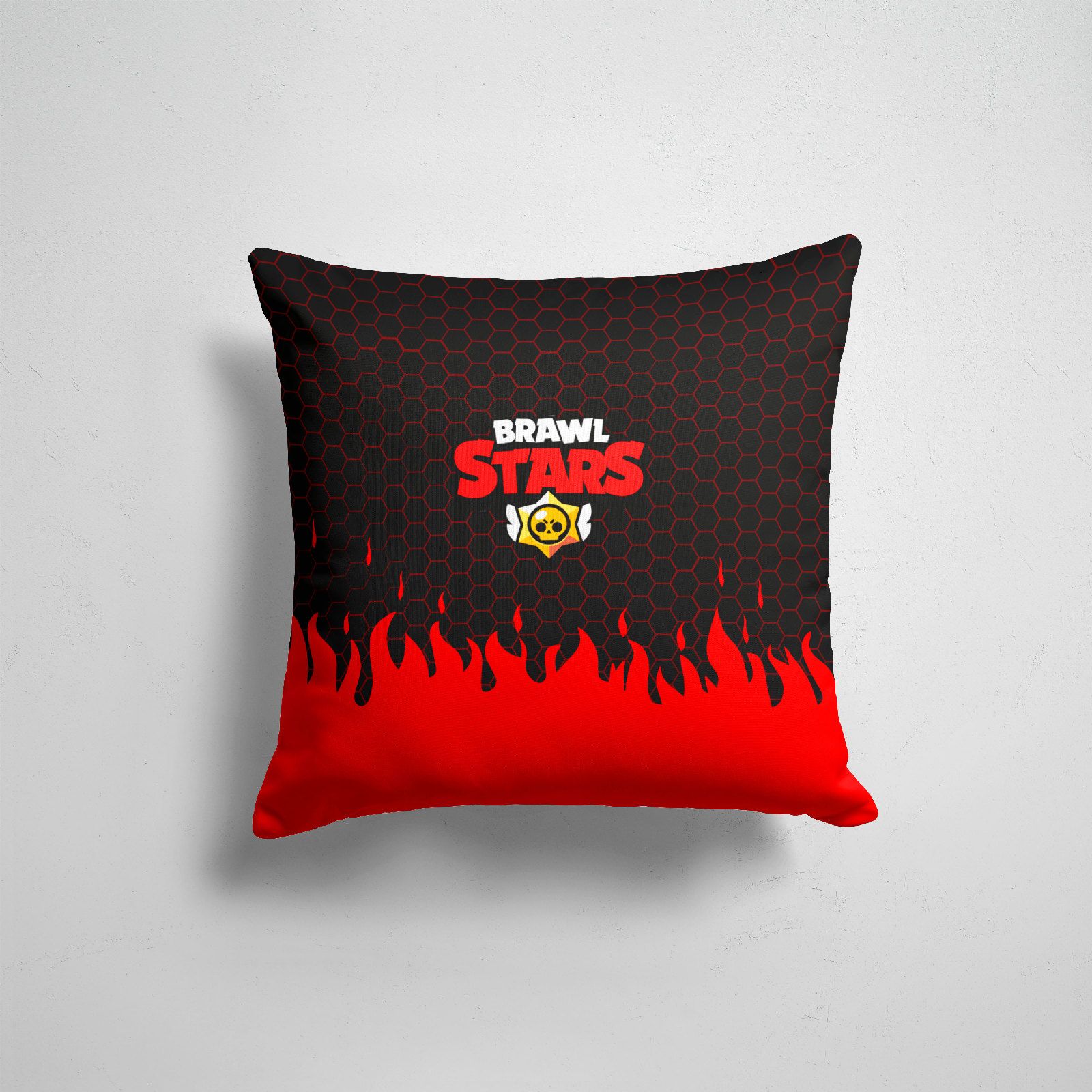 

Подушка декоративная 45х45см Геймерам Brawl Stars BRAWL STARS, Разноцветный