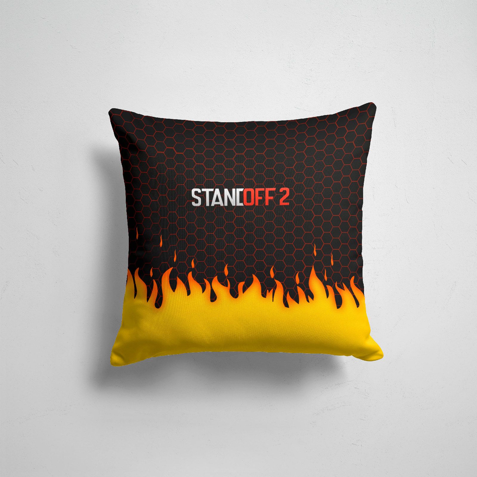 

Подушка декоративная 45х45см Геймерам Разные игры STANDOFF 2, Разноцветный