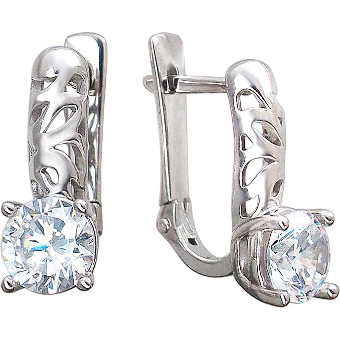 

Серьги женские из серебра Эстет 01С156530, фианит, 01С156530