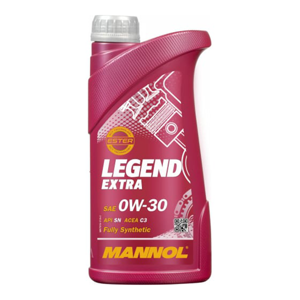 фото Масло моторное синт. mannol legend extra sae 0w-30 api sn, 1л mannol 79191