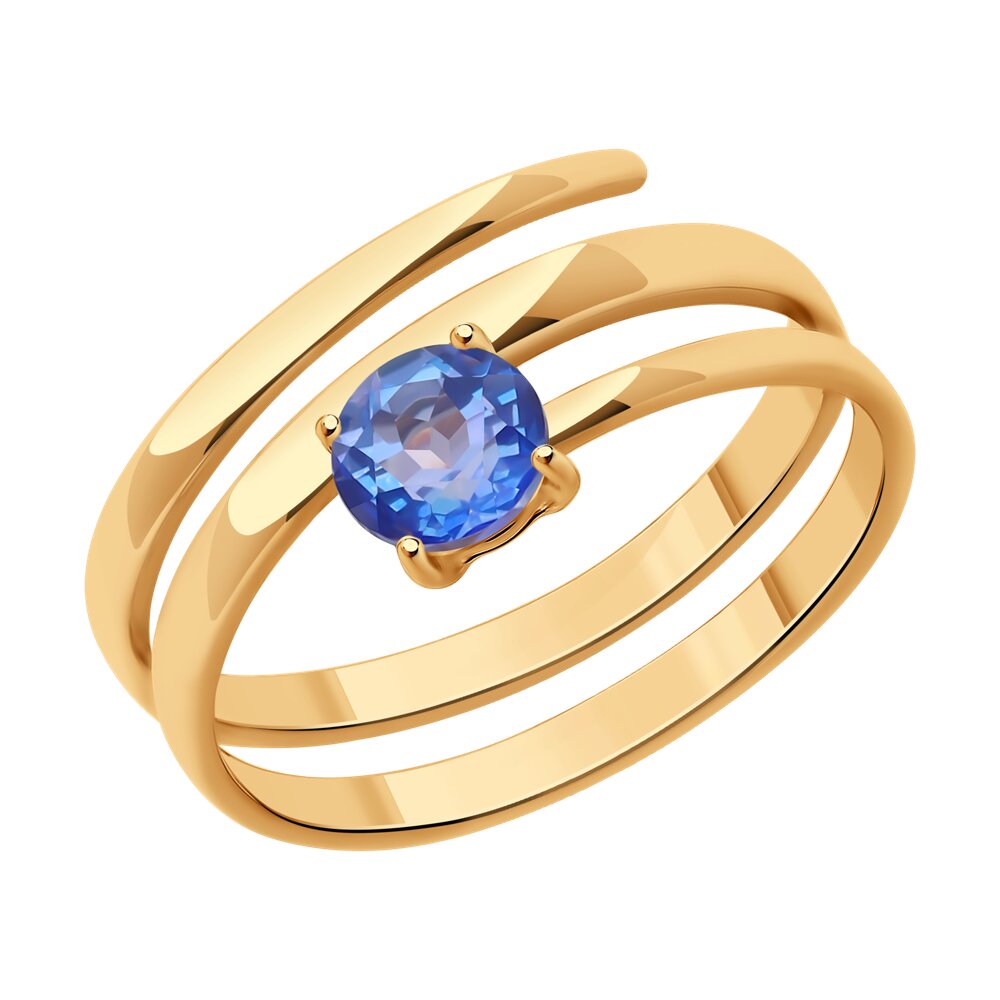 

Кольцо из золота р. 17,5 SOKOLOV 717120, топаз, 717120