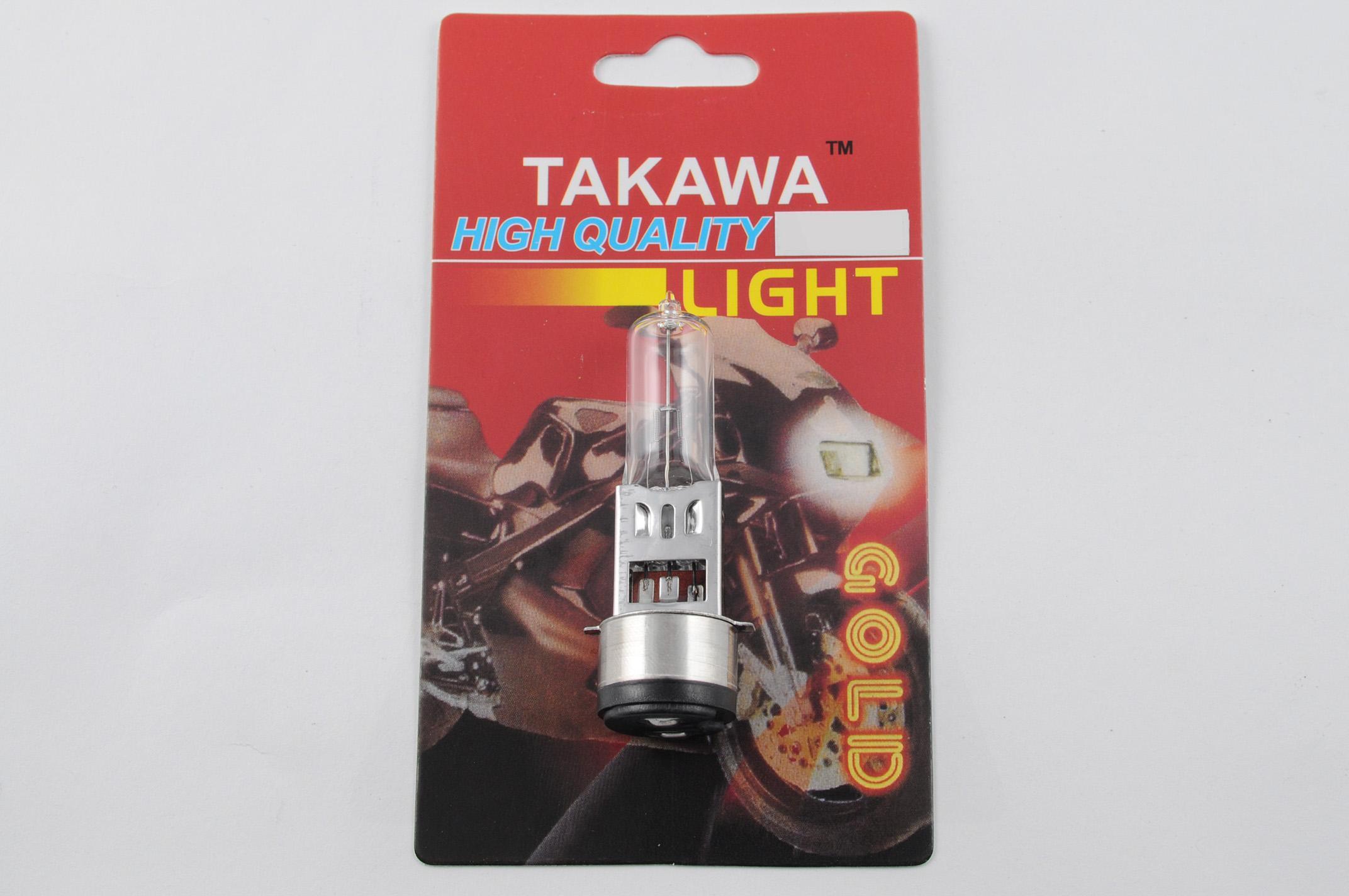 Лампа BA20D (2уса) 12V 35W/35W (белая) TAKAWA (mod:A, блистер) №46