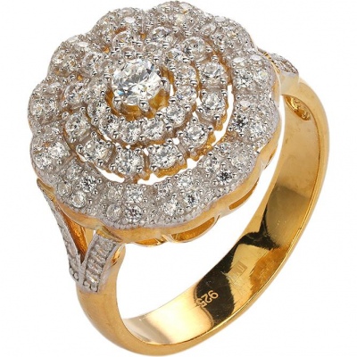 

Кольцо из серебра р.  Эстет 01К1513898РАЦ, фианит, 01К1513898РАЦ