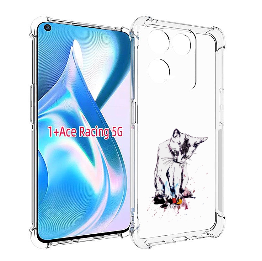 

Чехол MyPads кот и микки для OnePlus Ace Racing, Прозрачный, Tocco
