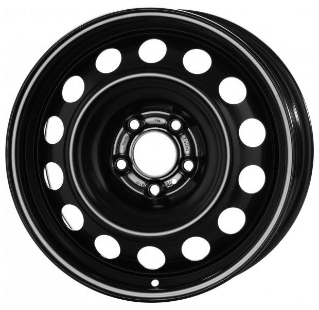 фото Диск штампованный r16 6.5j 5x114.3/66.1 et50 евродиск 75j50y ed black 9330857 eurodisk