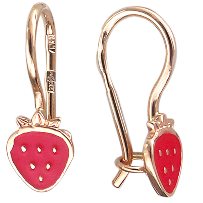 

Серьги женские из золота Эстет 01С019242Э, без вставки, 01С019242Э