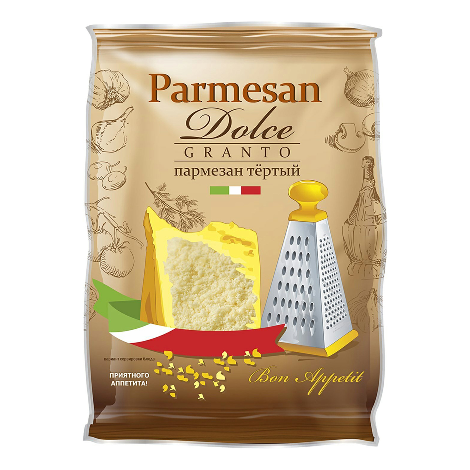 Сыр твердый Dolce Granto Пармезан 40% 150 г