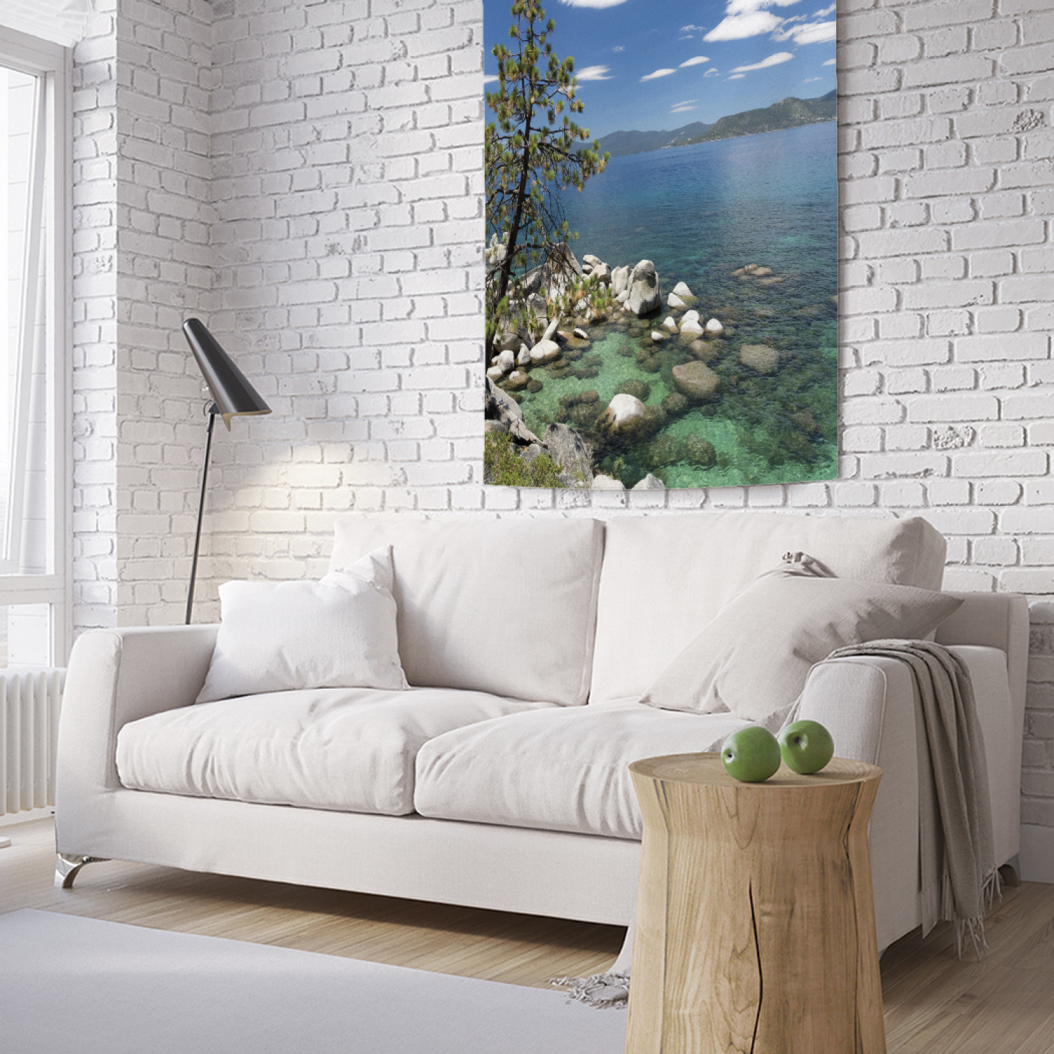 

Вертикальное фотопанно на стену JoyArty Каменистый берег 100x150 см, Каменистый берег