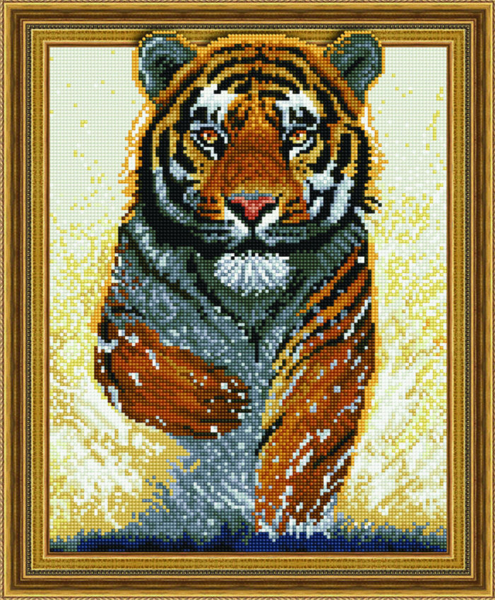 

Алмазная картина на подрамнике Paintboy Мощь тигра 40х50 TSGJ1064