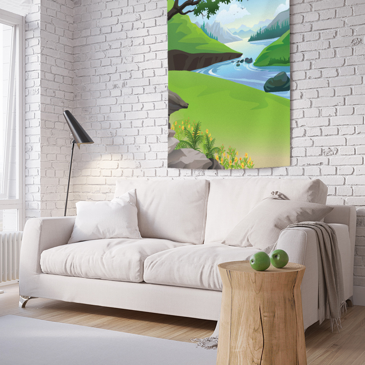 

Вертикальное фотопанно на стену JoyArty Устье реки 100x150 см, Устье реки