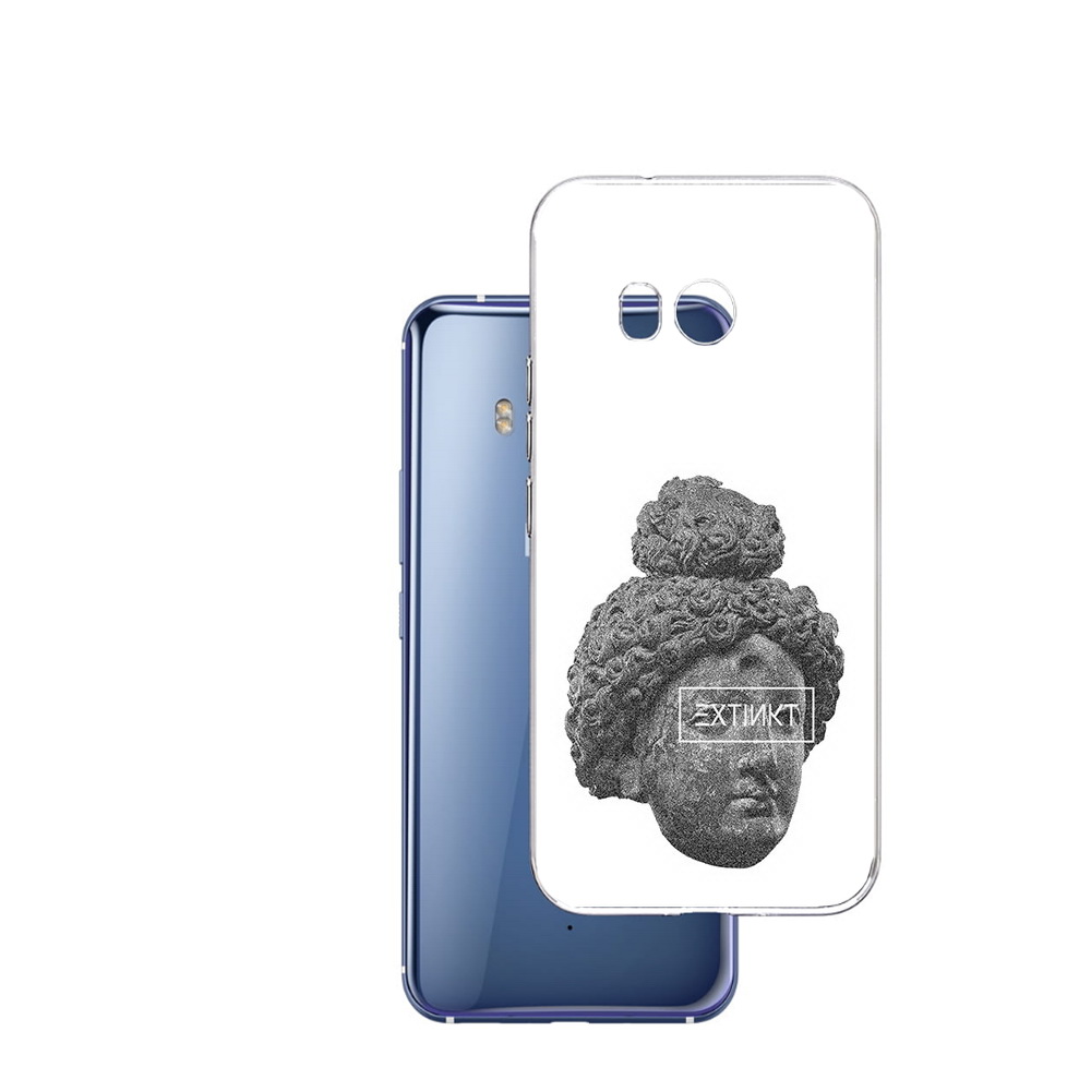 

Чехол MyPads Tocco для HTC U11 каменное лицо девушки, Прозрачный, Tocco