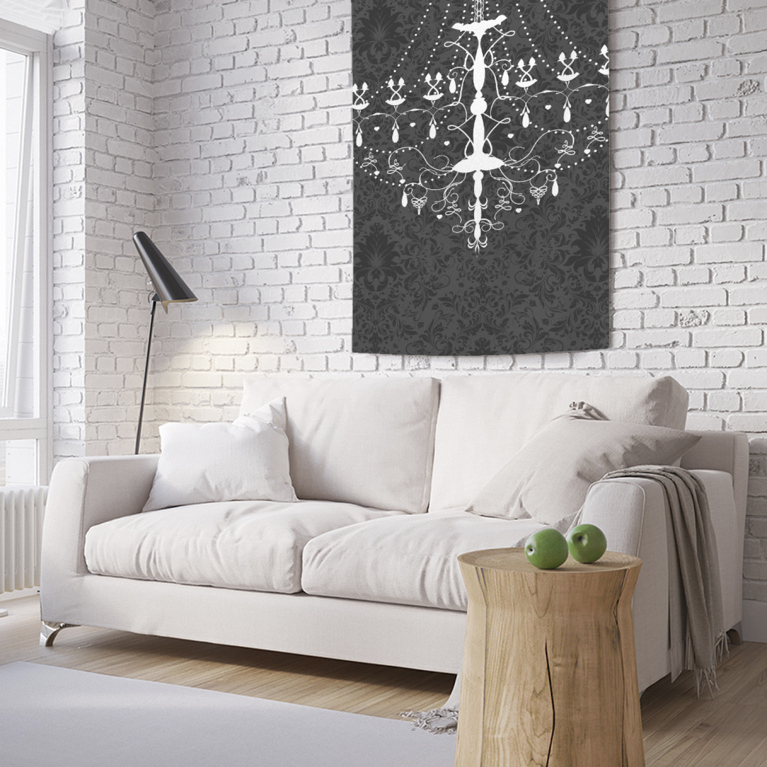 фото Вертикальное фотопанно на стену joyarty "орнаментальная люстра", 100x150 см
