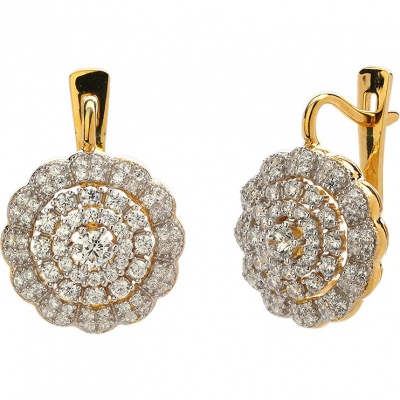

Серьги из серебра с фианитом Эстет 01С1513898РАЦ, 01С1513898РАЦ