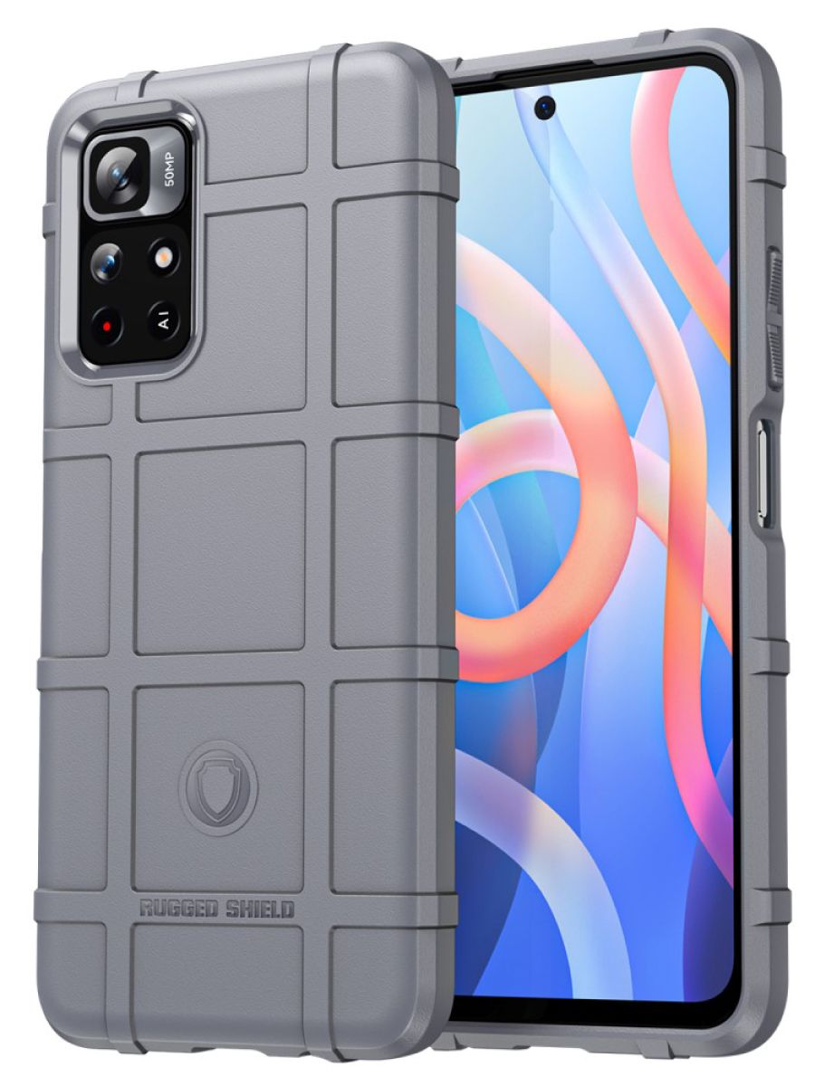 

Brodef Rugged Противоударный чехол для Poco M4 Pro 5G Синий