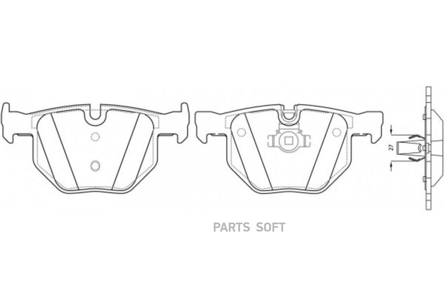 

Колодки тормозные задние (BMW E90/E91/E60/E61/E70/E71) BP32093