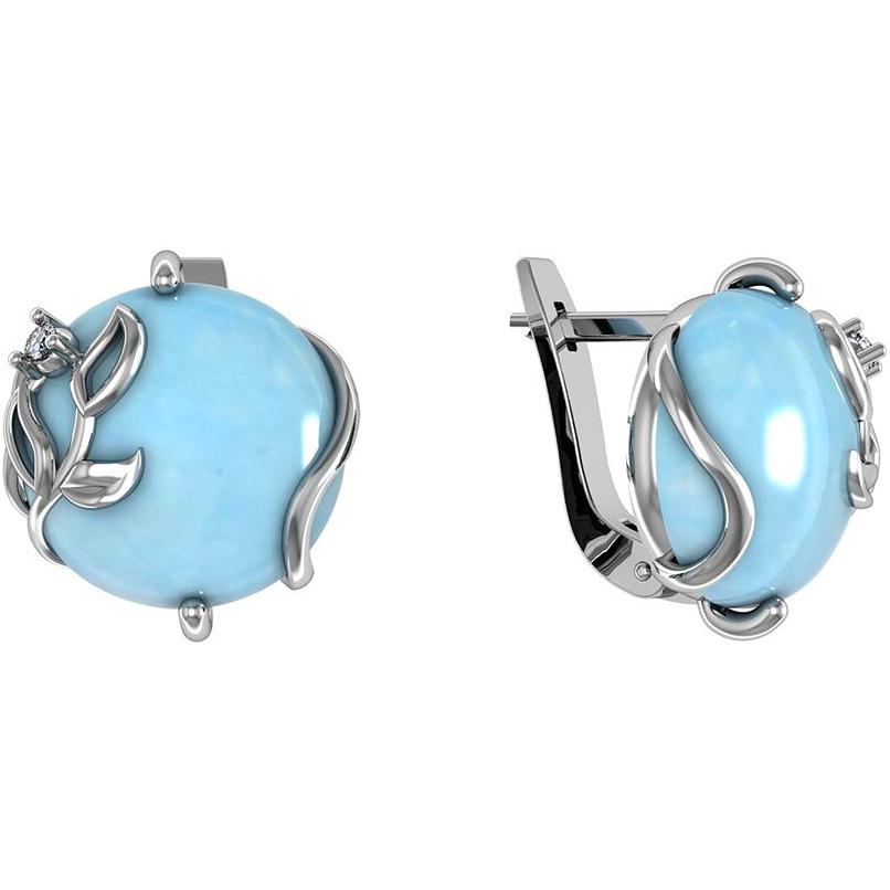 

Серьги из серебра с лунным камнем ПРИВОЛЖСКИЙ ЮВЕЛИР 353066-FA11LN, 353066-FA11LN