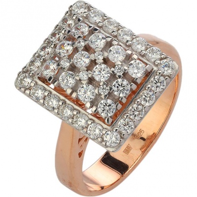 

Кольцо из серебра р.  Эстет 01К1513885РА, фианит, 01К1513885РА