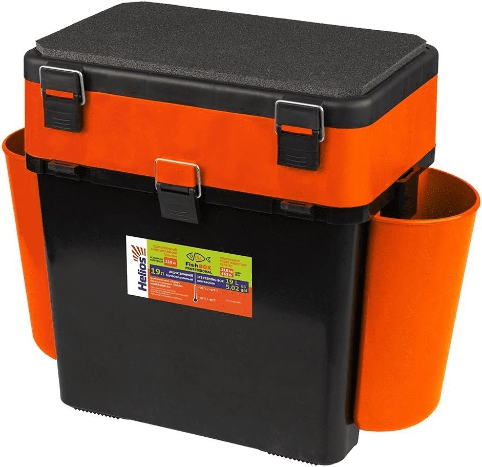 фото Ящик зимний "fishbox" (19л) оранжевый helios