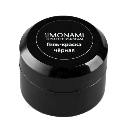 фото Гель-краска monami professional для ногтей черный 5 г