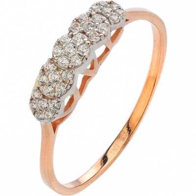 

Кольцо из серебра с фианитом р. 17,5 Эстет 01К1513887РА, 01К1513887РА