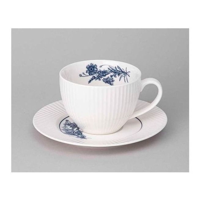 

Чайная пара Lefard Royal blue 270 мл, Белый