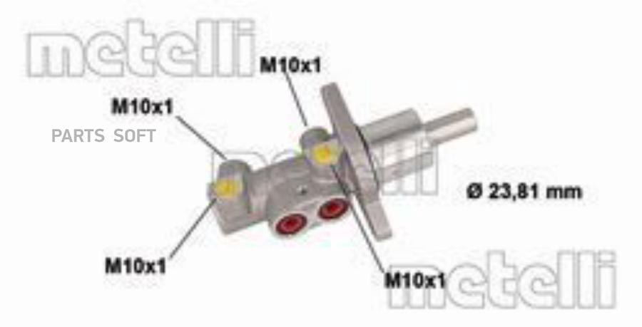 

Тормозной цилиндр Metelli 050885