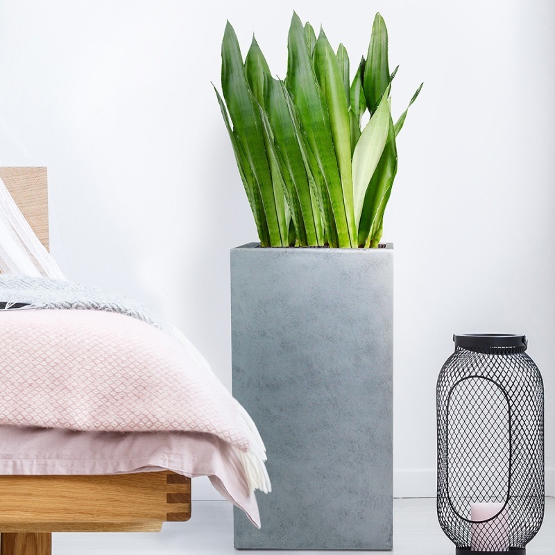 Цветочное кашпо Idealist Lite Крисмас квадратное TSXMAS-SLV-23 23,8 л серебристое 1 шт.