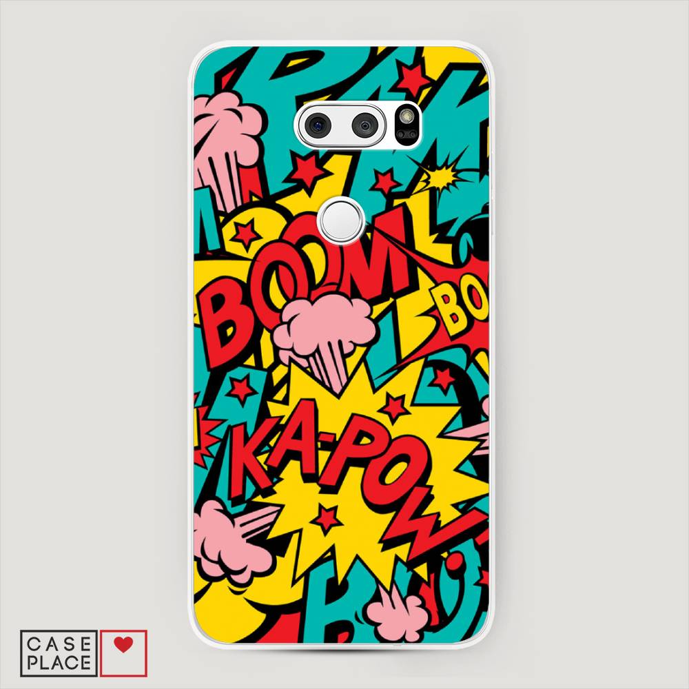 

Чехол Awog на LG V35 ThinQ "Постер pop art", Голубой;желтый;красный, 83650-9