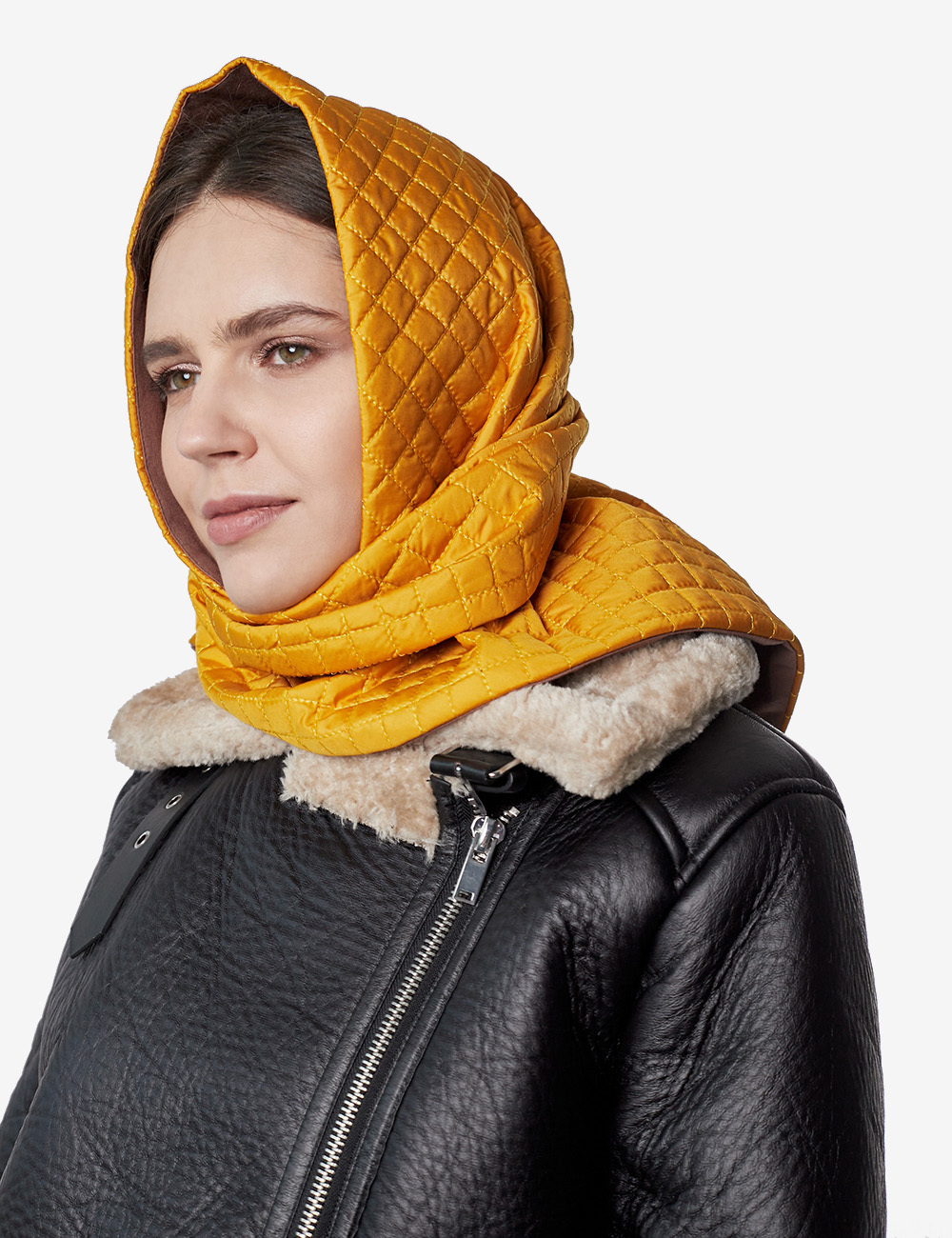 Косынка женская UNU Clothing 211 оранжевая, 90x130 см