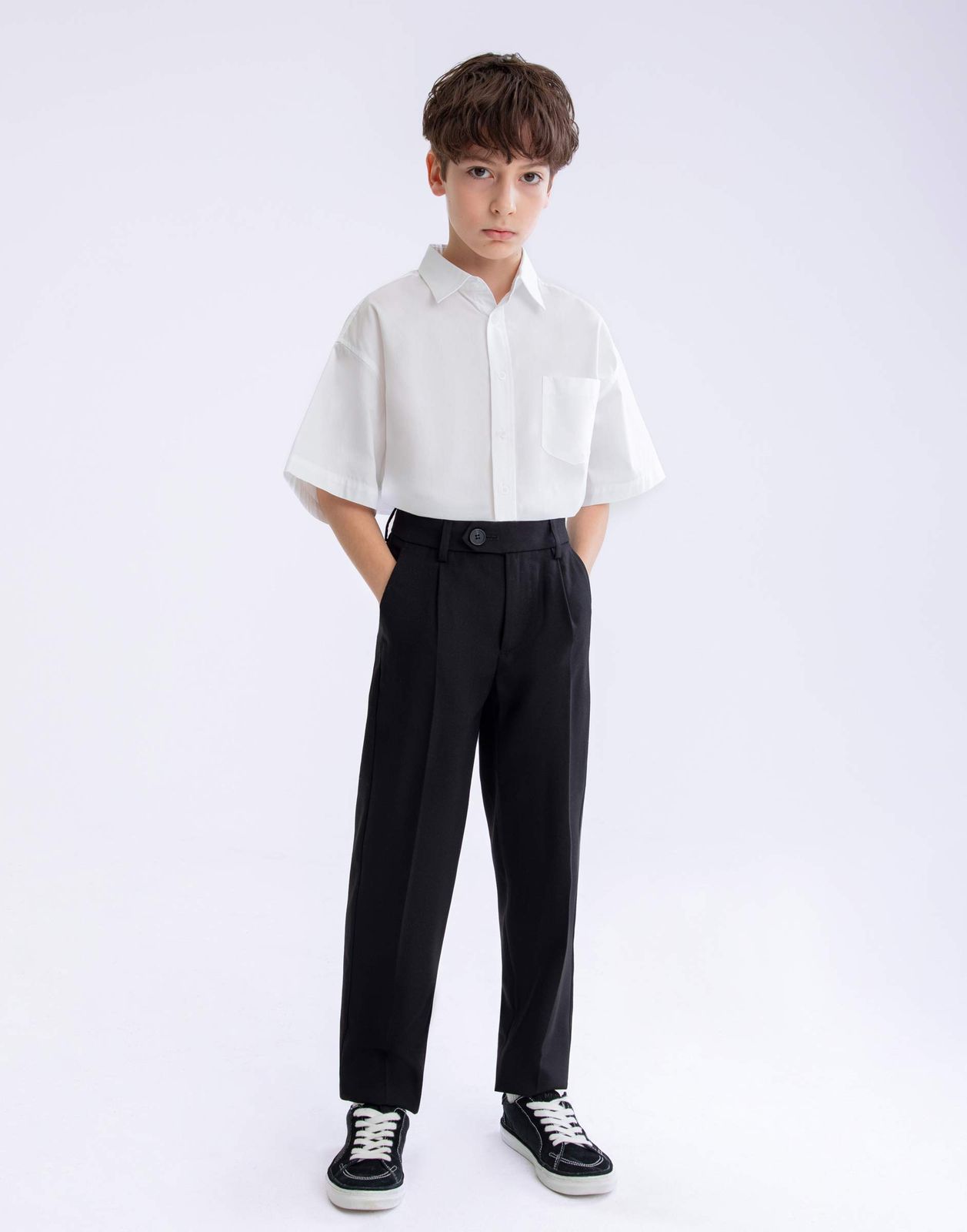 

Рубашка для мальчика Gloria Jeans BSU000359 белый 12-14л/164, BSU000359