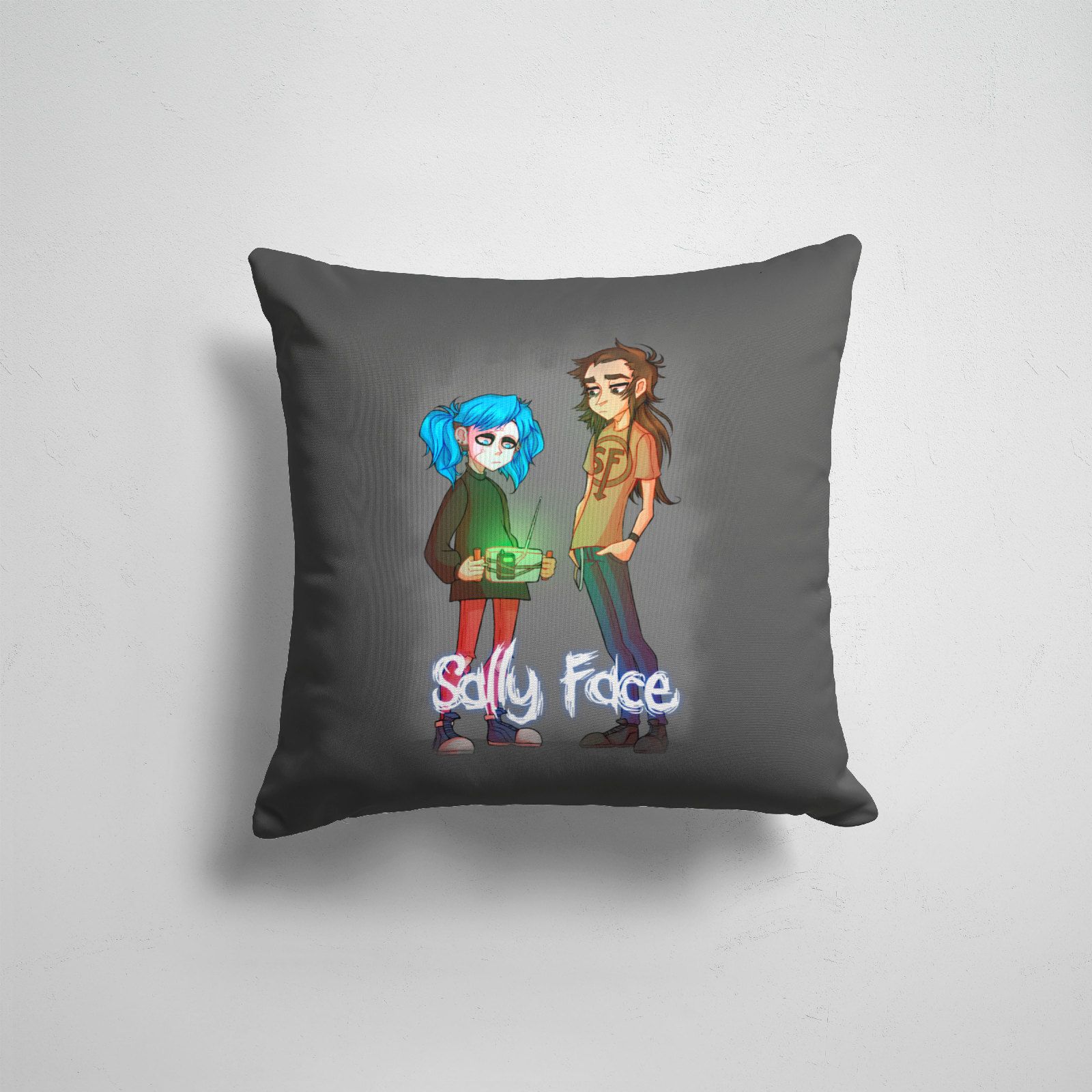 

Подушка декоративная 45х45см Геймерам Sally Face Sally Face 10, Разноцветный