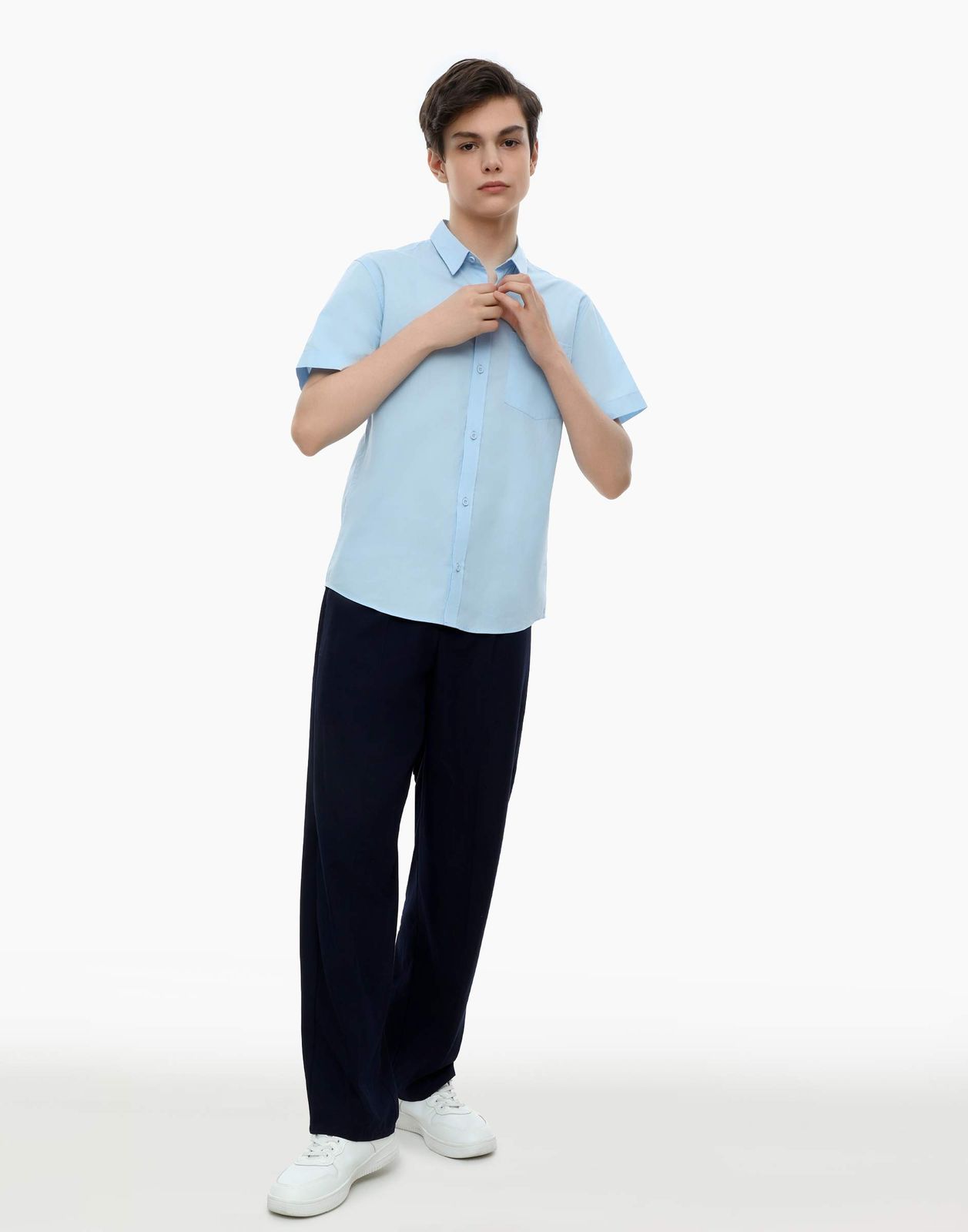

Рубашка для мальчика Gloria Jeans BSU000337 голубой 8-9л/134, BSU000337