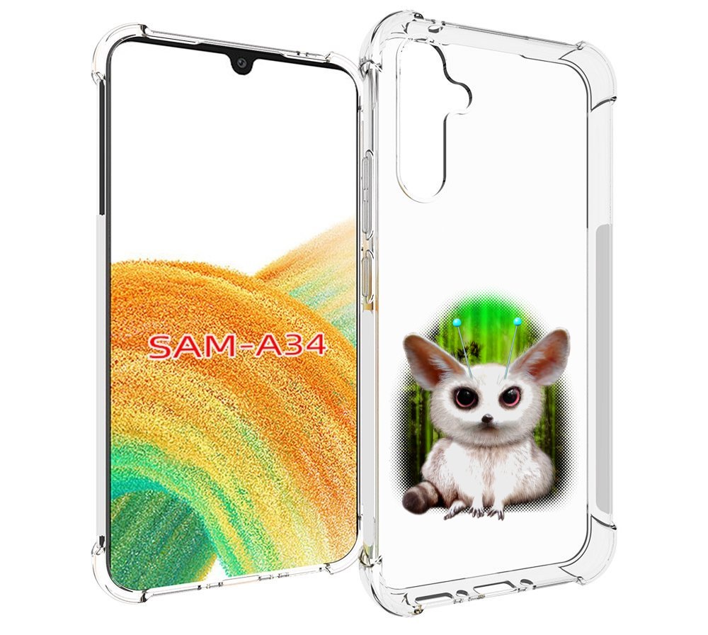 

Чехол MyPads пушистое животное для Samsung Galaxy A34, Tocco