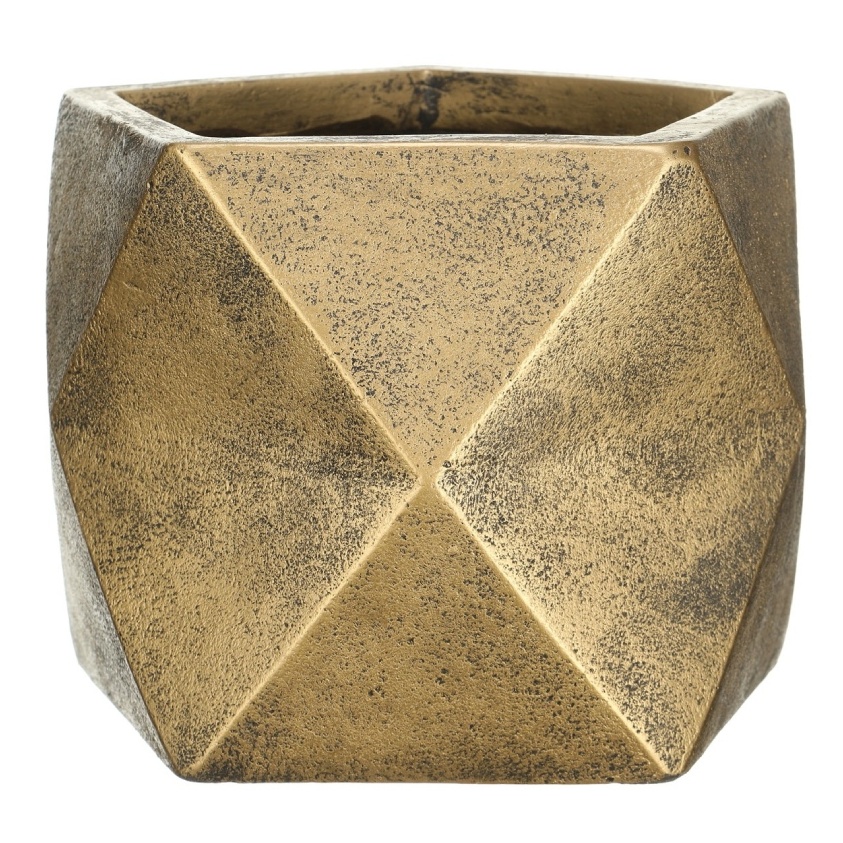 Цветочное кашпо Idealist Lite Геометри ромб настольное DSQUARE25-GLD 12 л золотой 1 шт.