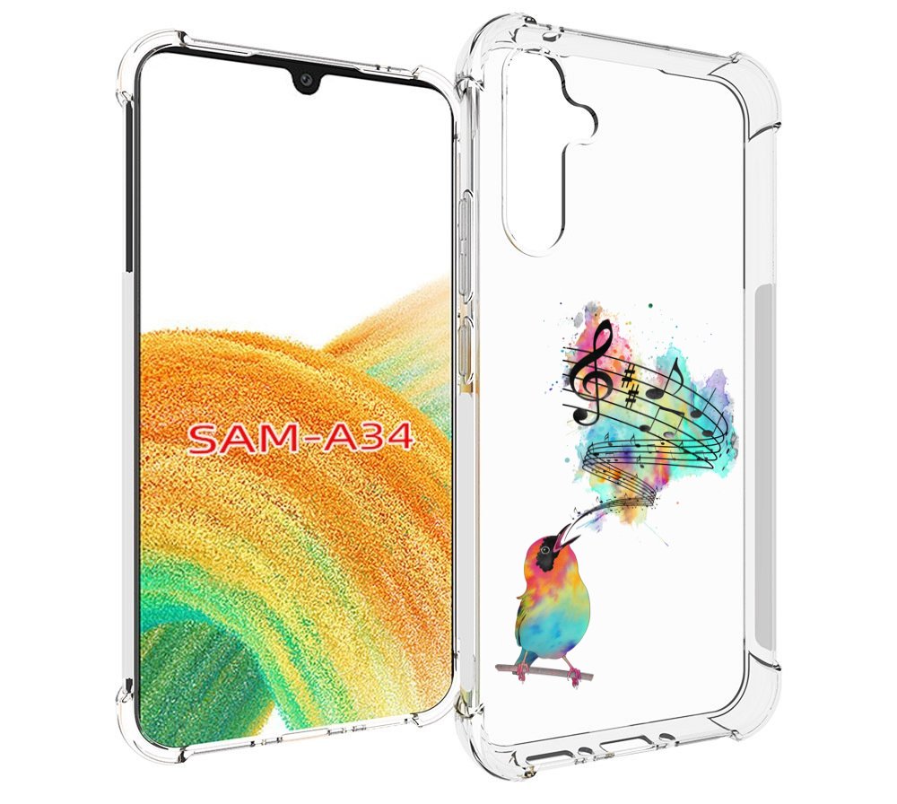 

Чехол MyPads певчая птичка для Samsung Galaxy A34, Tocco