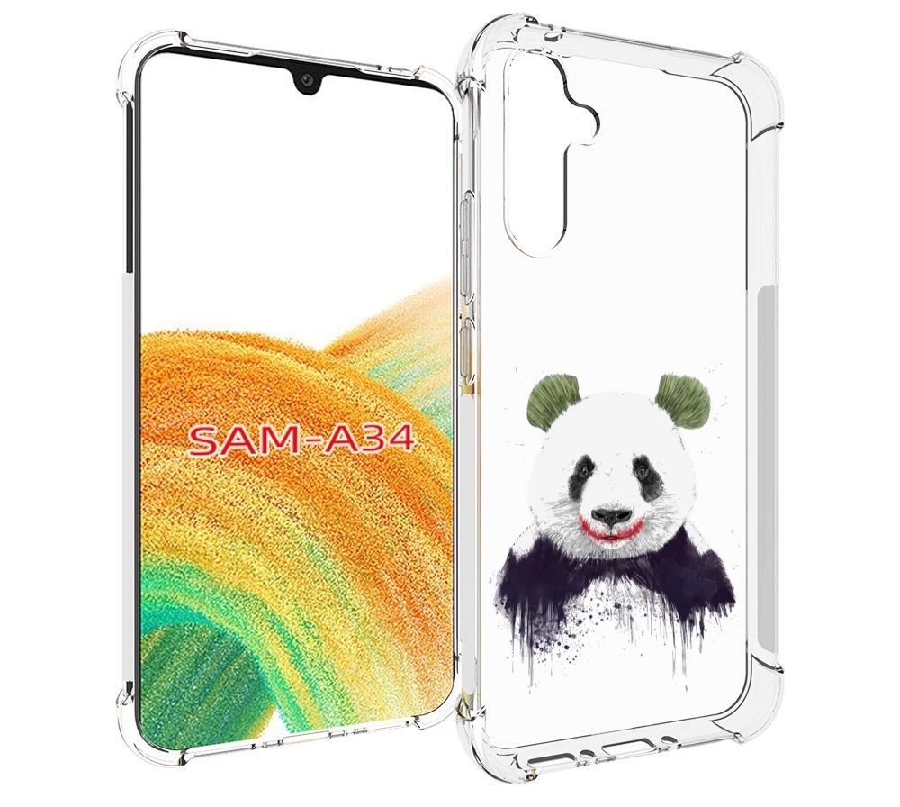 

Чехол MyPads панда джокер для Samsung Galaxy A34, Tocco