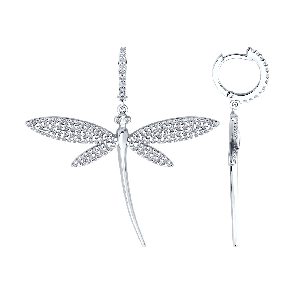

Серьги из серебра SOKOLOV 94026884, фианит, 94026884