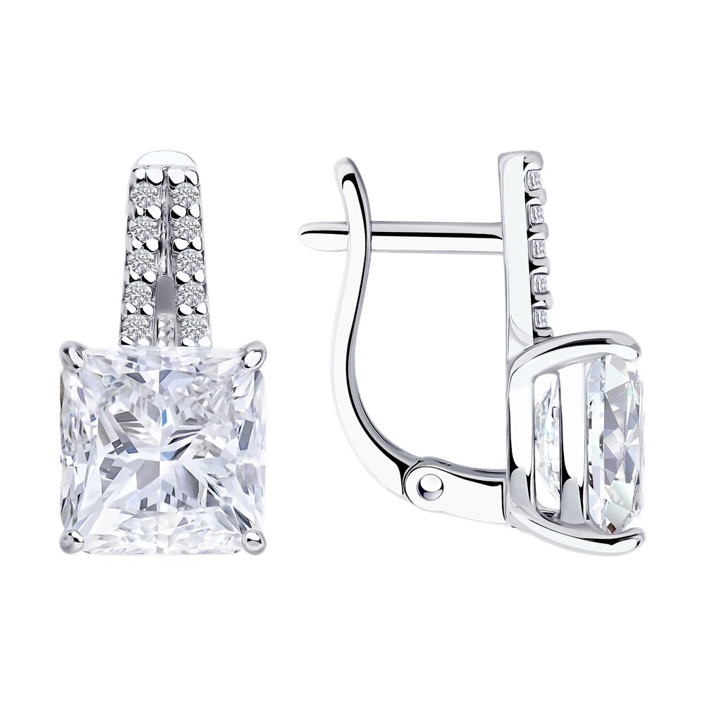 

Серьги из серебра SOKOLOV 94026820, фианит, 94026820