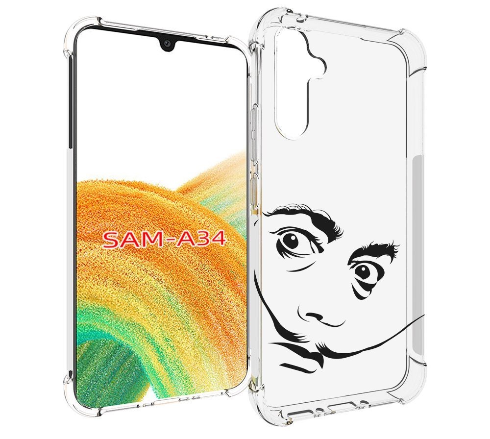 

Чехол MyPads мужчина с длинными усами для Samsung Galaxy A34, Tocco